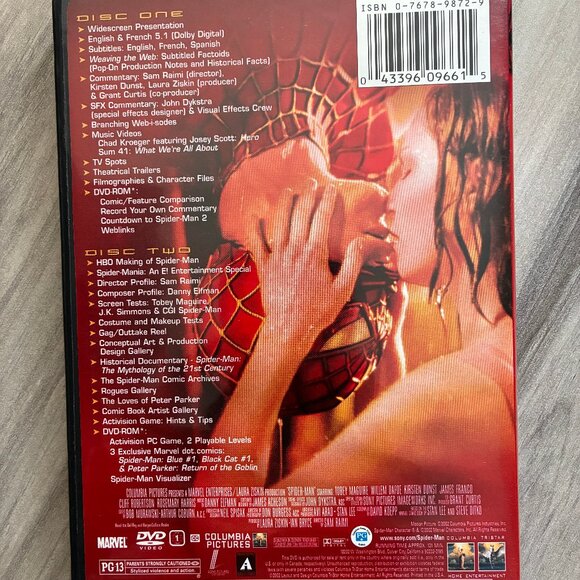 DVD: Spiderman (2 Disc Set) - Picture 2 of 2